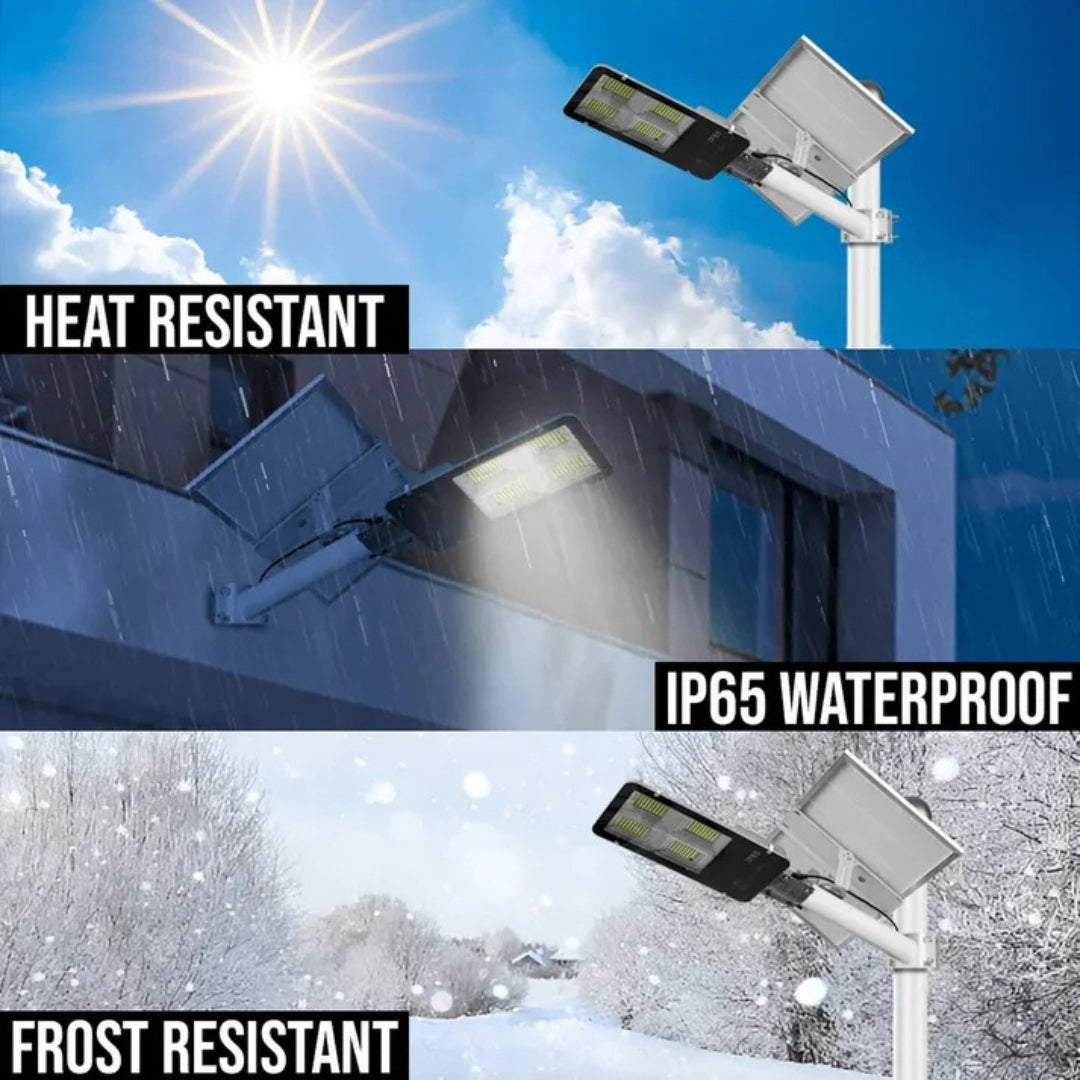 100-Watt Semi Integrated Solar Street Light (Set with Arm, Stand & Remote) – Efficient Outdoor Lighting