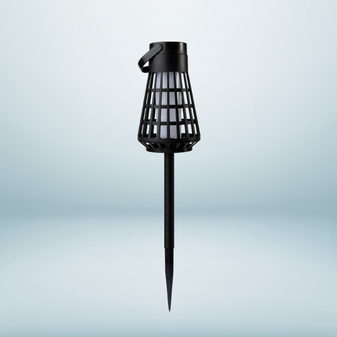 Solar Powered Woven Flame Lamp – Ambient Outdoor Lighting with Flickering Flame Effect