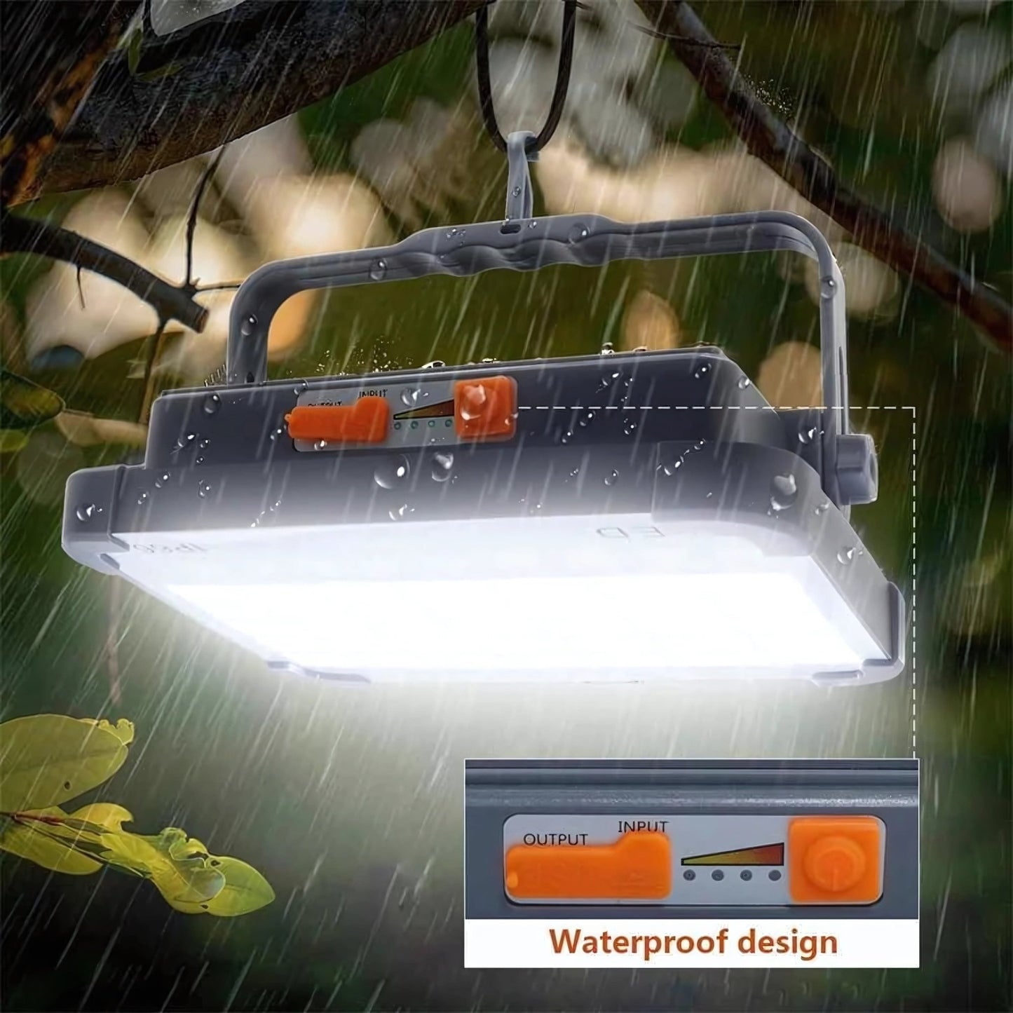 Portable Solar LED Work Light – Rechargeable Flood Lamp with SOS Mode & Power Bank Function – Buy Flood light Online at FUTURKART