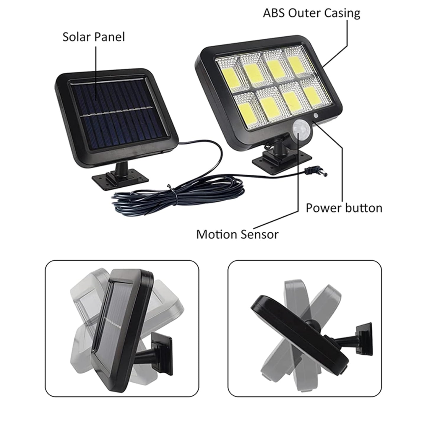 Split Solar Street Light – High Brightness Motion Sensor Outdoor Lamp – Buy Street Light Online at FUTURKART