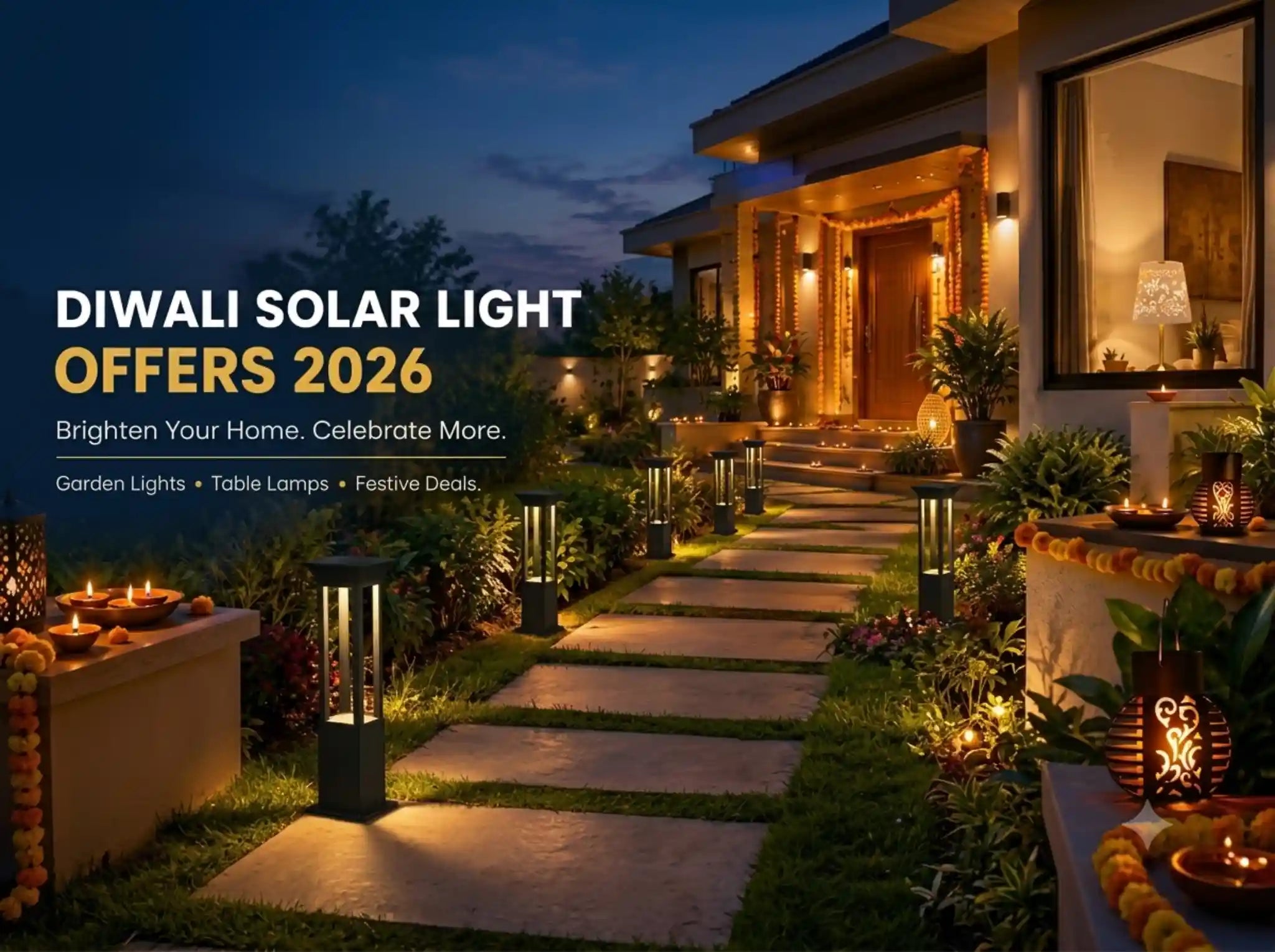 Diwali Solar Light Offers 2026: Best Festive Deals on Outdoor Lighting