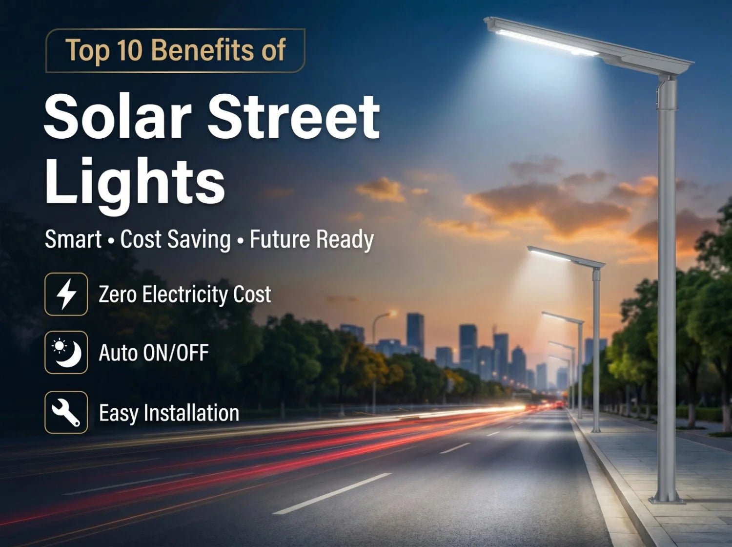 Top 10 Benefits of All-in-One Solar Street Lights in India (Complete Buyer Guide) - FUTURKART