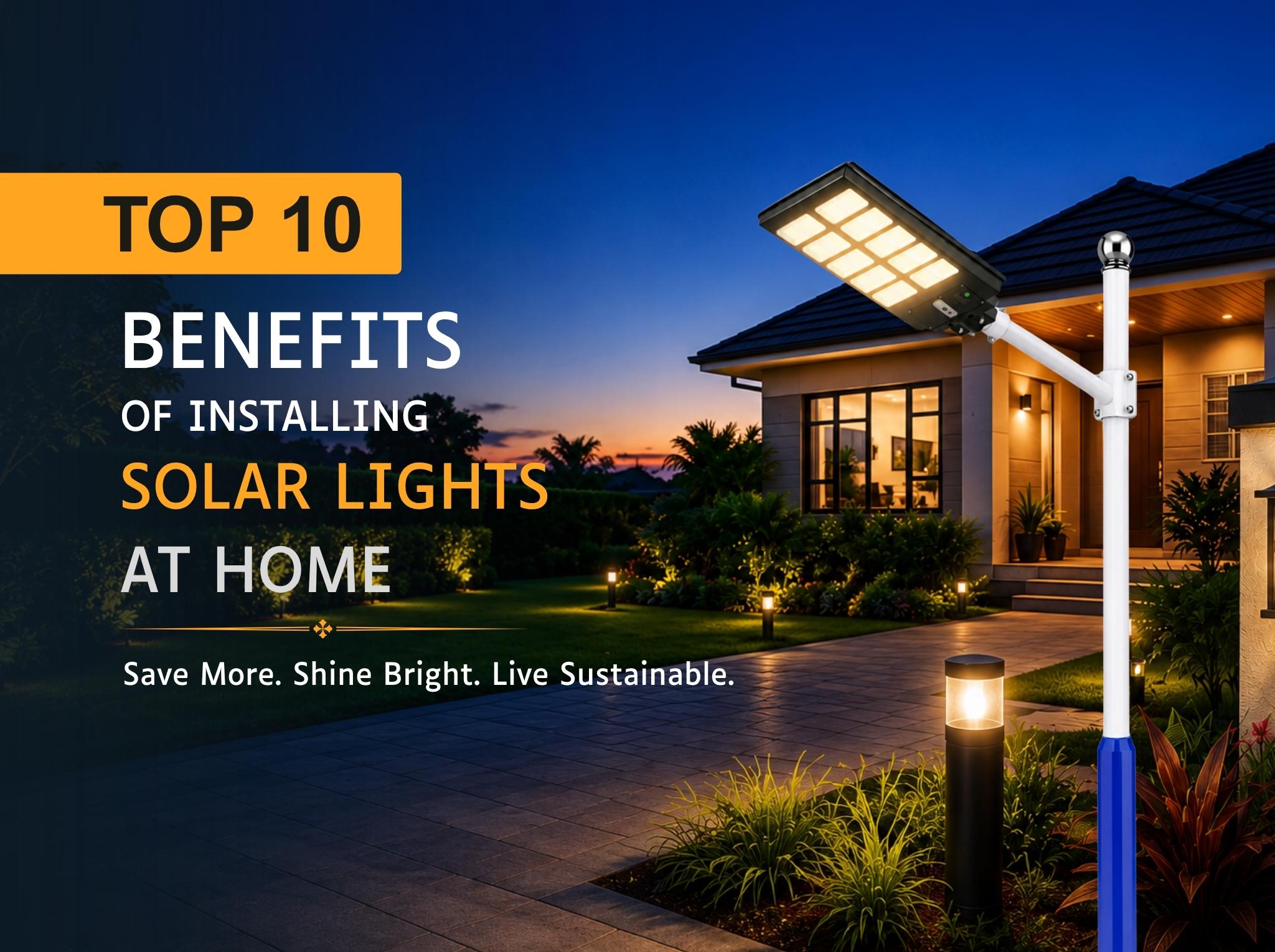 Top 10 Benefits of Installing Solar Lights at Home - Futurkart