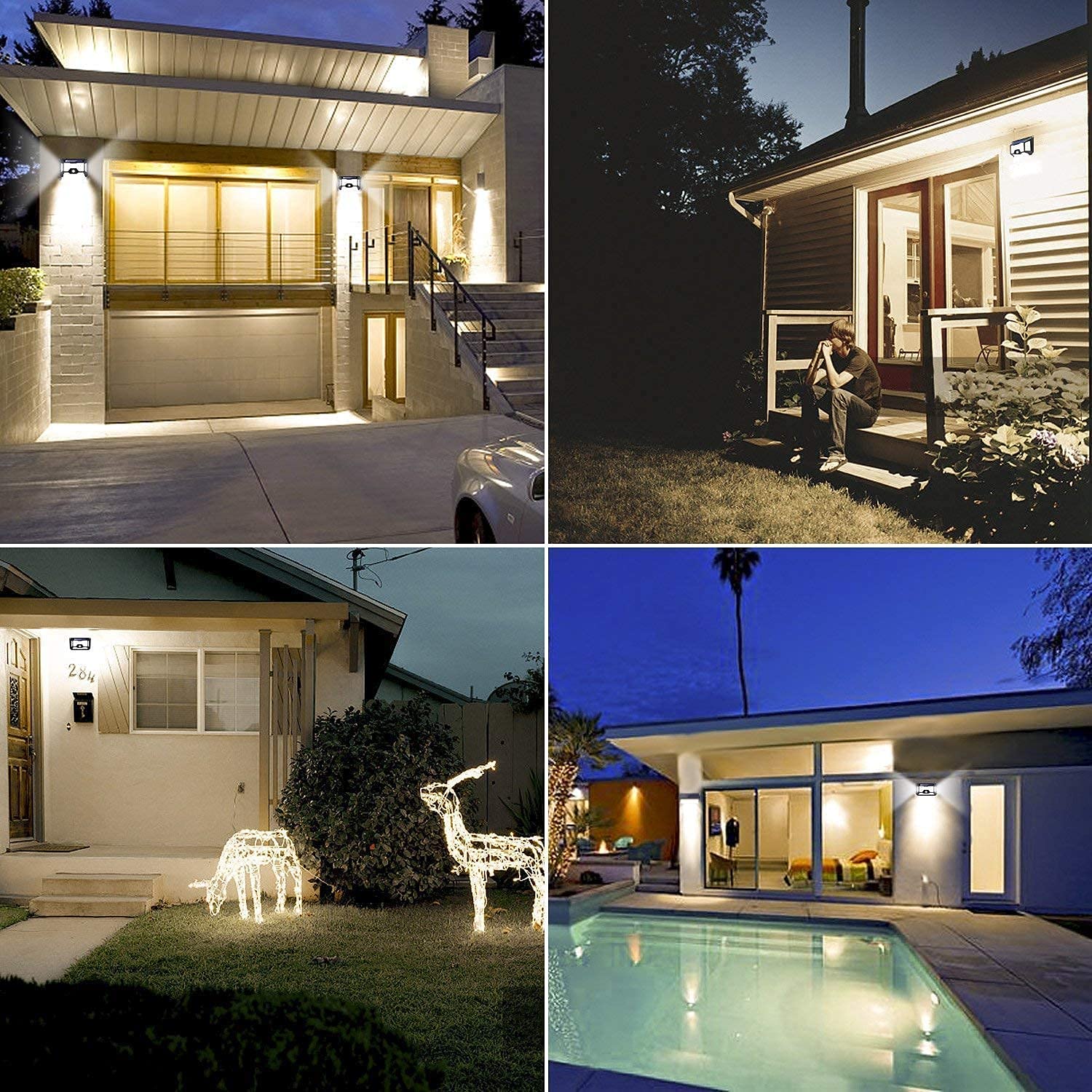 100 LED Solar Security Motion Wall Light – Ultra - Bright, Weatherproof & Wide Coverage – Buy WALL LIGHT Online at FUTURKART