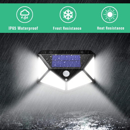 100 LED Solar Security Motion Wall Light – Ultra - Bright, Weatherproof & Wide Coverage – Buy WALL LIGHT Online at FUTURKART