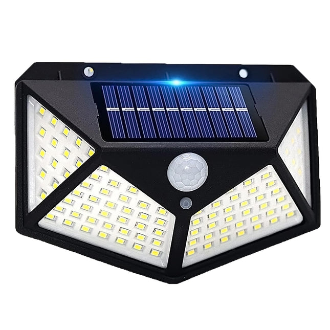 100 LED Solar Security Motion Wall Light – Ultra - Bright, Weatherproof & Wide Coverage – Buy WALL LIGHT Online at FUTURKART