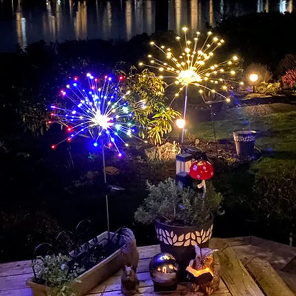 120 LED solar fireworks garden light.