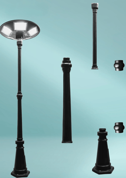 150 WATT SOLAR UFO STREET LIGHT WITH ANTIQUE POLE (COMBO) – Buy COMBO Online at FUTURKART