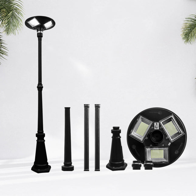 150 WATT SOLAR UFO STREET LIGHT WITH ANTIQUE POLE (COMBO) FUTURKART