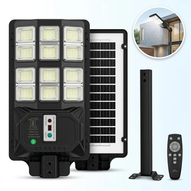 150W All-in-One Solar Street Light |240 LED, Motion Sensor, IP65 – Buy Street Light Online at Futurkart