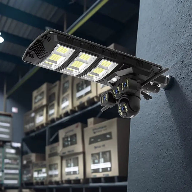 FUTURKART V380 Pro Ai Solar Light Camera Lighting 2 in 1 Led Integrated Solar Street Lights Lamp With HD 4MP CCTV Camera Outdoor 4G - FUTURKART