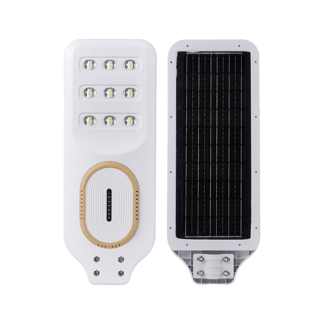 200W Solar Integrated Street Light with Motion Sensor & Remote, Waterproof Outdoor LED Lamp for Streets, Gardens & Security