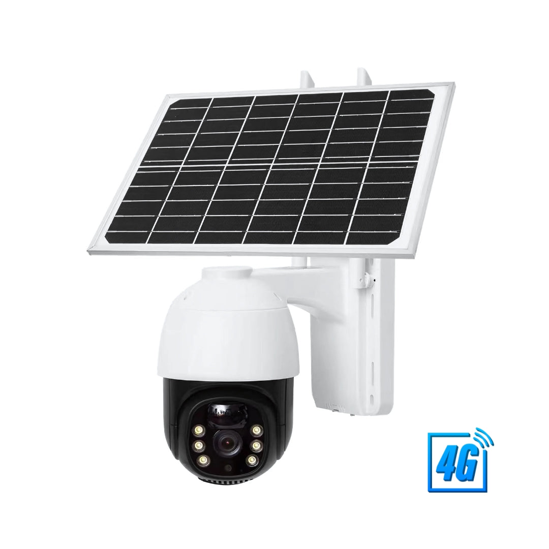 Solar Security Camera with 4K Ultra HD, Wireless 4G CCTV, 355° Pan/90° Tilt, AI Motion Detection, Two-Way Audio, Night Vision, IP66 Waterproof – Outdoor Solar Powered Smart Camera for Home, Farm, Parking & Warehouse