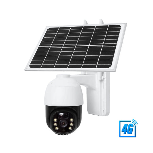Solar Security Camera with 4K Ultra HD, Wireless 4G CCTV, 355° Pan/90° Tilt, AI Motion Detection, Two-Way Audio, Night Vision, IP66 Waterproof – Outdoor Solar Powered Smart Camera for Home, Farm, Parking & Warehouse