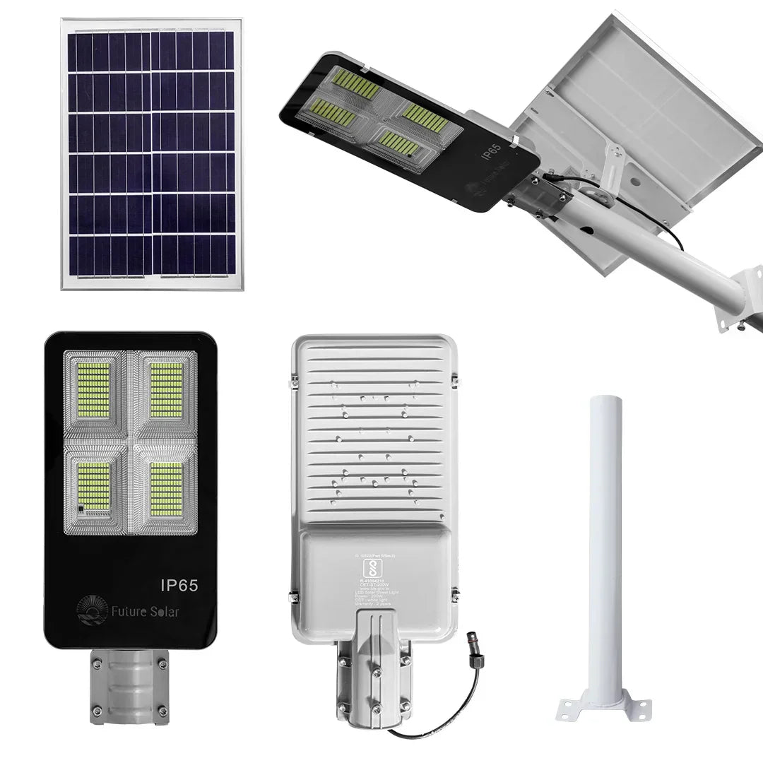 200 WATT SEMI INTEGRATED SOLAR STREET LIGHT (4 WINDOW) – Buy Street Light Online at FUTURKART