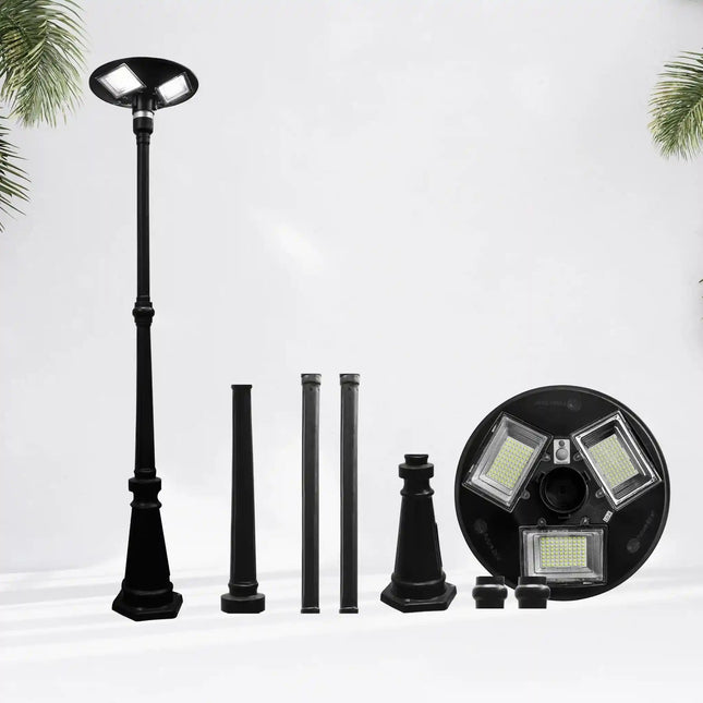 200 WATT SOLAR UFO STREET LIGHT WITH ANTIQUE POLE (COMBO) – Buy COMBO Online at Futurkart