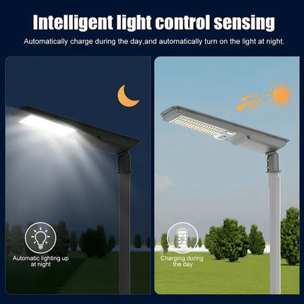 200W All-in-One Solar Street Light with Radar Sensor & Remote – Buy Street Light Online at Futurkart