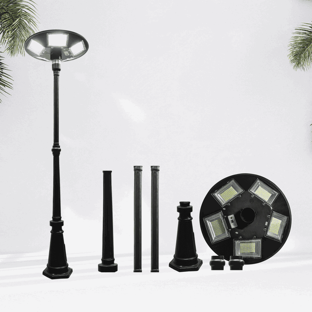 250 WATT SOLAR UFO STREET LIGHT WITH ANTIQUE POLE (COMBO) - FUTURKART
