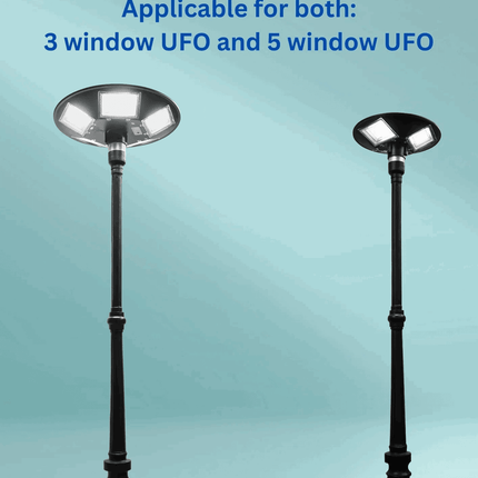 250 WATT SOLAR UFO STREET LIGHT WITH ANTIQUE POLE (COMBO) – Buy COMBO Online at FUTURKART
