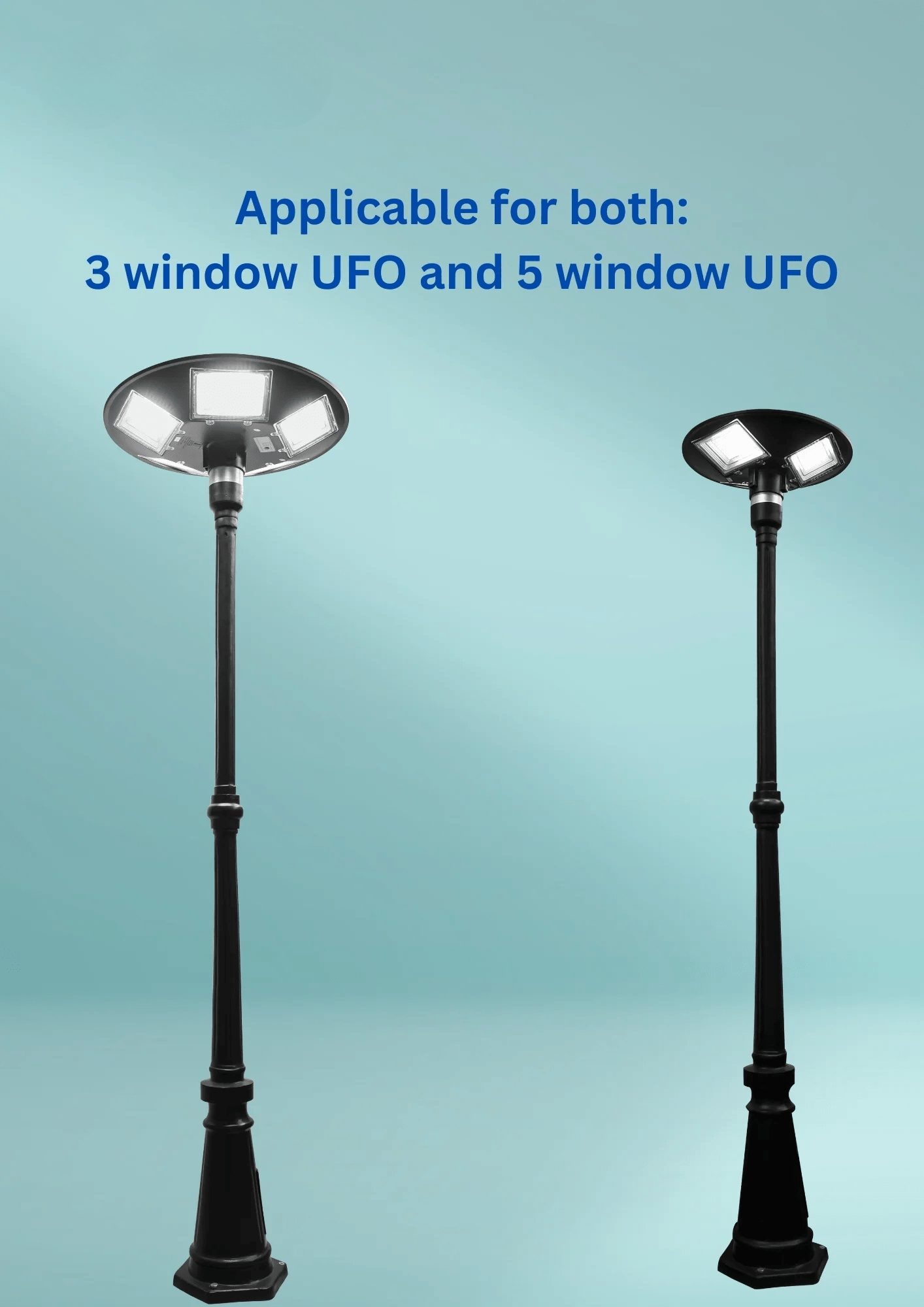 250 WATT SOLAR UFO STREET LIGHT WITH ANTIQUE POLE (COMBO) – Buy COMBO Online at FUTURKART