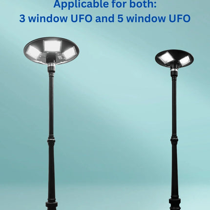 150 WATT SOLAR UFO STREET LIGHT WITH ANTIQUE POLE (COMBO) FUTURKART