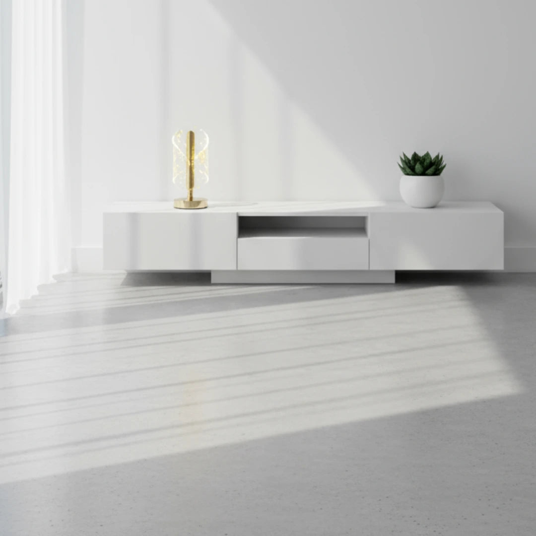 Futurkart Rechargeable Acrylic LED Table Lamp (Gold Base, Clear Shade, Touch Switch, 3-Color, USB Charging, 400mAh)