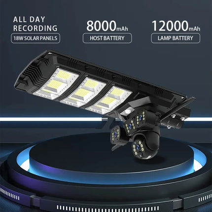 FUTURKART V380 Pro Ai Solar Light Camera Lighting 2 in 1 Led Integrated Solar Street Lights Lamp With HD 4MP CCTV Camera Outdoor 4G - FUTURKART