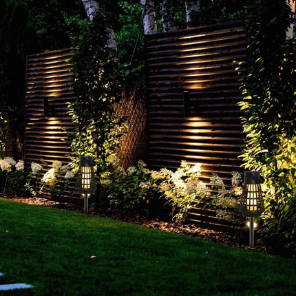 Solar Powered Woven Flame Lamp – Ambient Outdoor Lighting with Flickering Flame Effect - FUTURKART