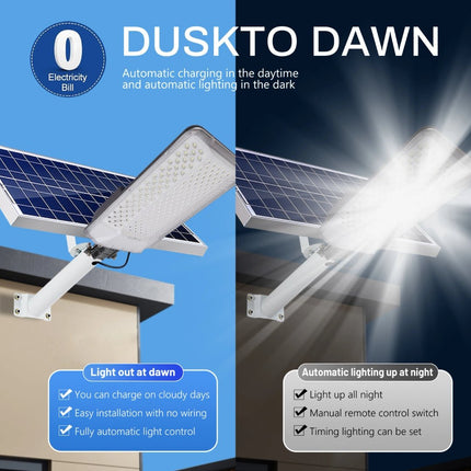 400-Watt Semi Integrated Solar Street Light (Complete Set with Arm) – Heavy-Duty Outdoor Lighting - FUTURKART