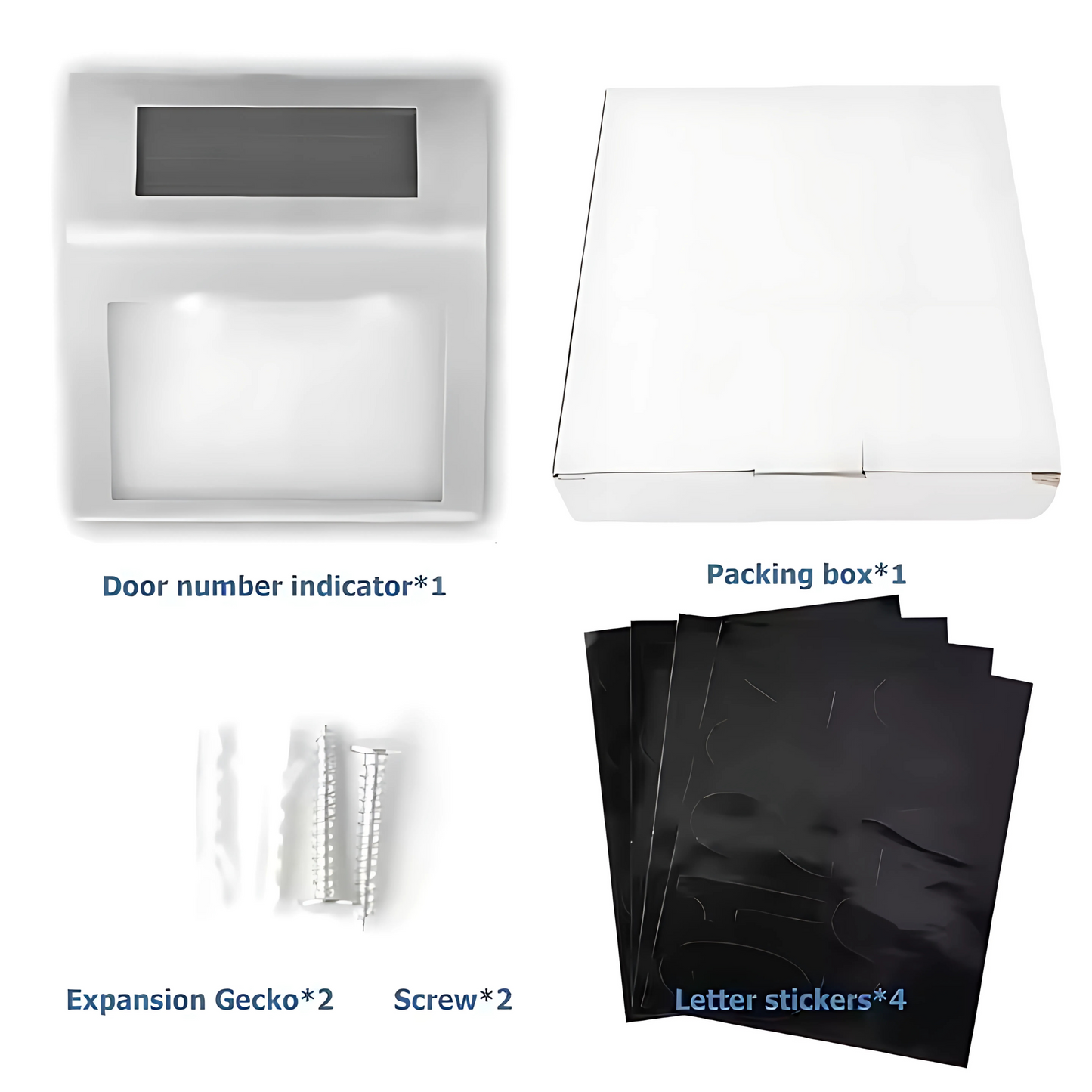 Solar-Powered LED House Number Light – Illuminated Address Plaque for Home & Office