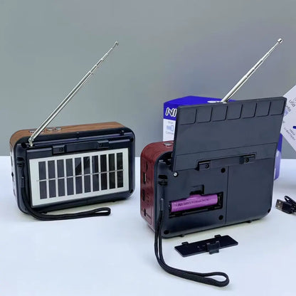 FUTURKART Latest Arrival Wireless Bluetooth Speaker – Solar & Battery Powered Radio, RGB, USB/TF/FM/AM, Portable for Home, Travel & Outdoor Use