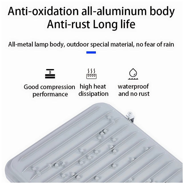 100-Watt Semi Integrated Solar Street Light (Set with Arm, Stand & Remote) – Efficient Outdoor Lighting - FUTURKART
