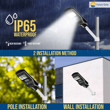 50 WATT INTEGRATED SOLAR STREET LIGHT WITH WALL MOUNTING ARM – Buy COMBO Online at FUTURKART