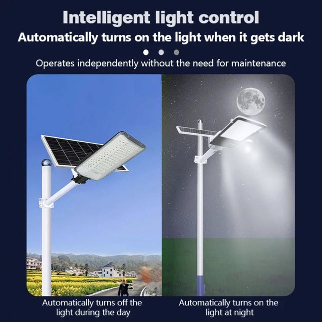 400-Watt Semi Integrated Solar Street Light (Complete Set with Arm) – Heavy-Duty Outdoor Lighting - FUTURKART