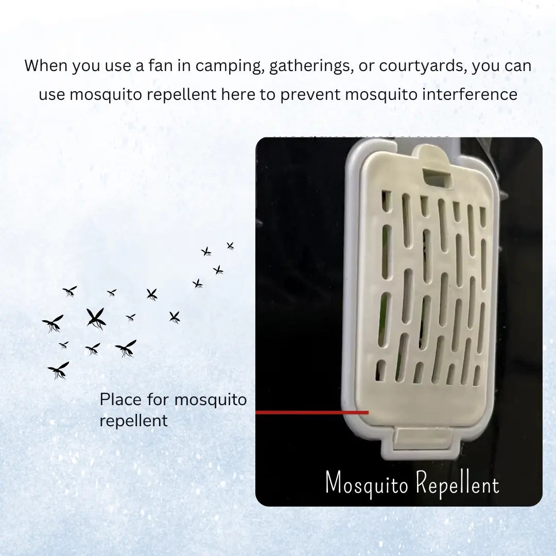 FUTURKART 16-Inch Solar Fan with Remote Control | 20W Solar Panel, Rechargeable 6*2400mAh Battery, Night Light & Mosquito Repellent Function