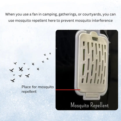 FUTURKART 16-Inch Solar Fan with Remote Control | 20W Solar Panel, Rechargeable 6*2400mAh Battery, Night Light & Mosquito Repellent Function