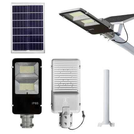 100-Watt Semi Integrated Solar Street Light (Set with Arm, Stand & Remote) – Efficient Outdoor Lighting - FUTURKART