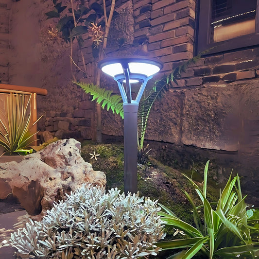 Solar Bollard Pathway Light – White & Warm White Outdoor Lamp for Garden