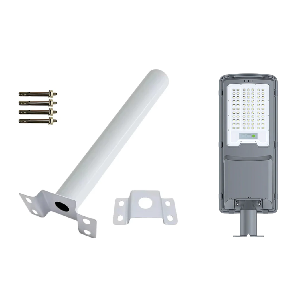 200Watt All-in-One Solar Street Light (Die Cast Aluminium Body) Radar Sensor + Remote, Waterproof Outdoor Lamp
