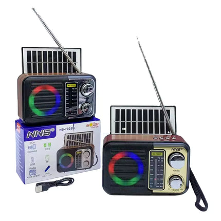 FUTURKART Latest Arrival Wireless Bluetooth Speaker – Solar & Battery Powered Radio, RGB, USB/TF/FM/AM, Portable for Home, Travel & Outdoor Use - FUTURKART