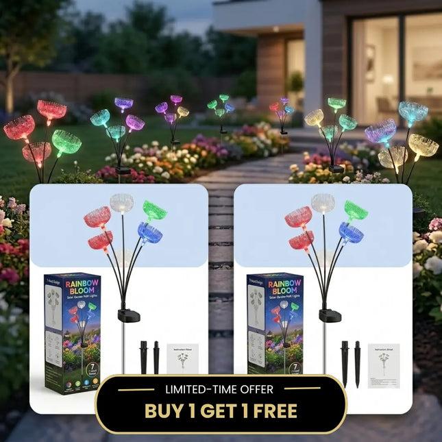Six-Headed Jellyfish Solar Ground Lamp – Stylish RGB Outdoor Lighting Solution(Pack of 2)