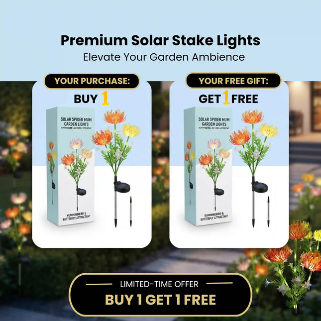 FuturKart Solar LED Flower Garden Lights – Decorative Outdoor Stake Lights (Pack of 2)