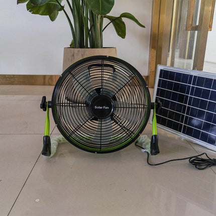 Portable solar fan for home and outdoor use in India