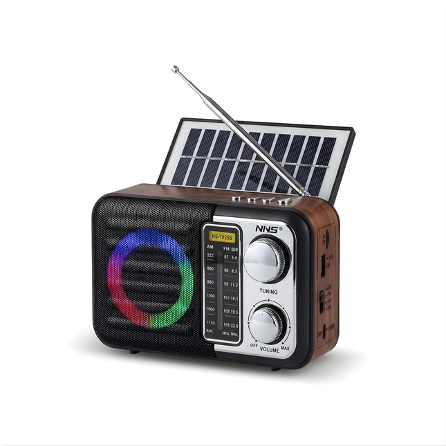 Latest Arrival Wireless Bluetooth Speaker – Solar & Battery Powered Radio, RGB, USB/TF/FM/AM, Portable for Home, Travel & Outdoor Use – Buy Radio Online at Futurkart 