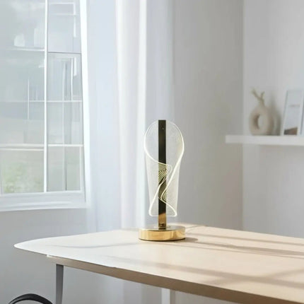 Decorative table lamp with warm white, neutral white and cool white LED lighting modes
