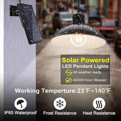 Double Head Solar Pendant Lights – Perfect for Indoor & Outdoor Spaces – Buy Garden Light Online at FUTURKART