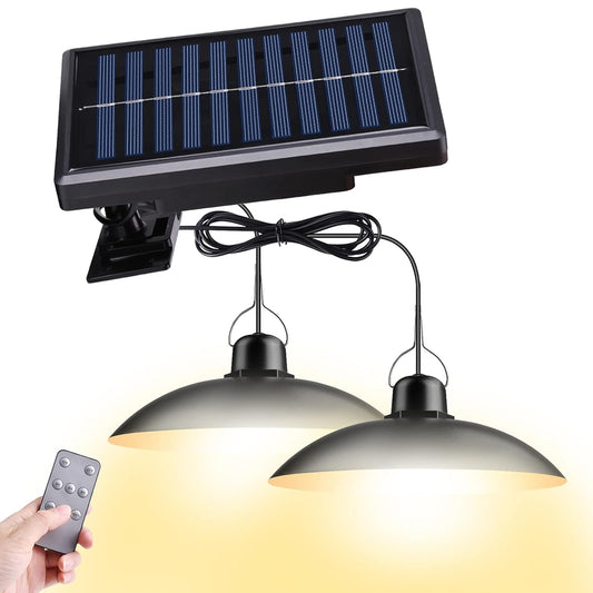 Double Head Solar Pendant Lights – Perfect for Indoor & Outdoor Spaces – Buy Garden Light Online at FUTURKART