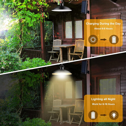 Double Head Solar Pendant Lights – Perfect for Indoor & Outdoor Spaces – Buy Garden Light Online at FUTURKART