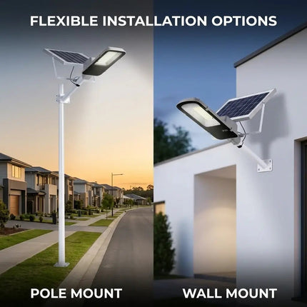 FuturKart 100W Semi-Integrated Solar Street Light with LiFePO4 Battery & Remote – Buy Online at Futurkart
