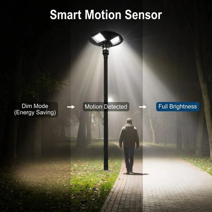 FUTURKART 200W Solar UFO Street Light, 240 LED, 15Ah Battery, IP65 Waterproof, PIR Motion Sensor, Remote Control Outdoor Light – Buy Garden Light Online at FUTURKART